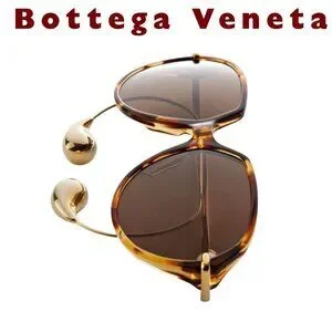 New oversize Bottega Veneta  signature drop-shaped temple tips. $950 Bottega Veneta | Accessories | New Oversize Bottega Veneta  main image 3